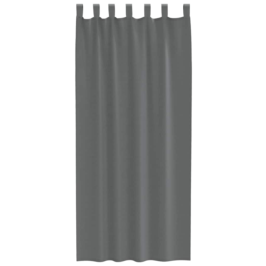 Voile zavjese s petljama 2 kom tamnosive 140x225 cm