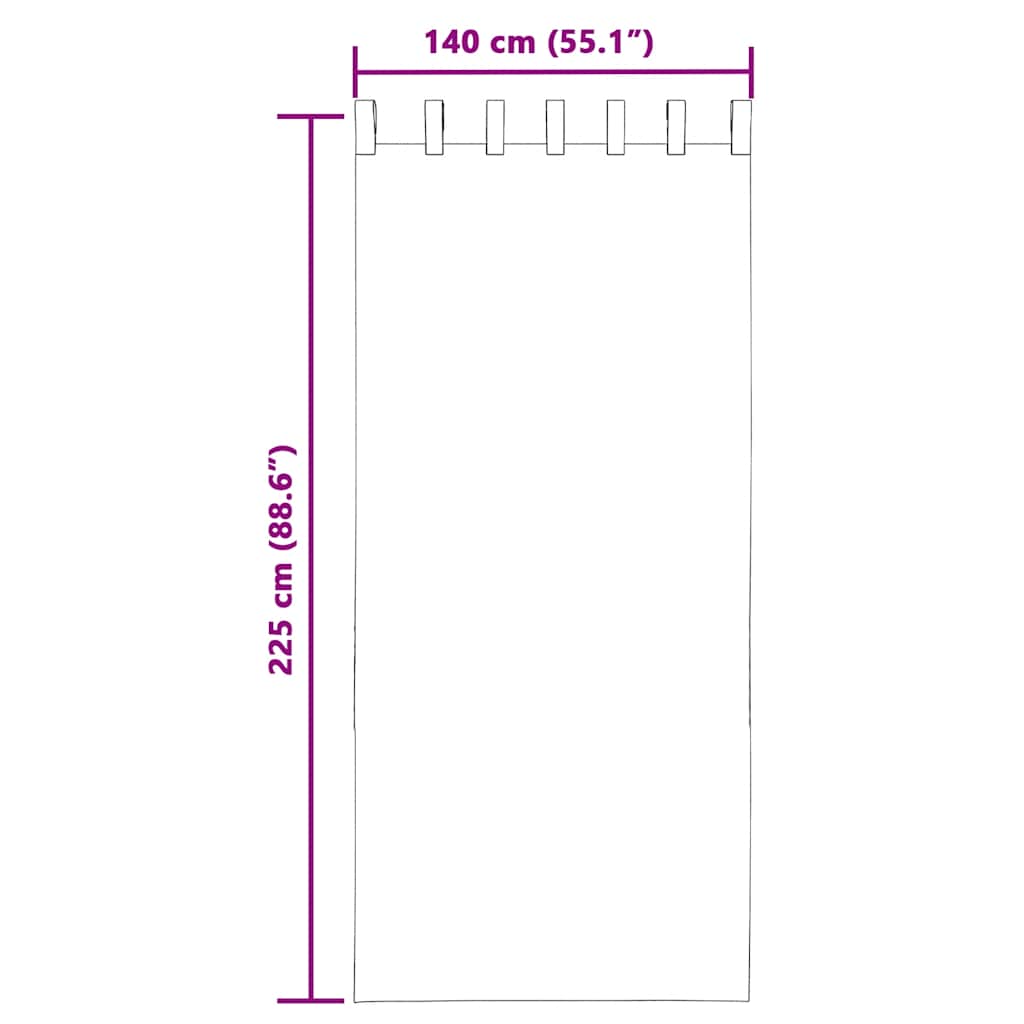 Voile zavjese s petljama 2 kom tamnosive 140x225 cm