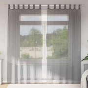 Voile zavjese s petljama 2 kom tamnosive 140x245 cm