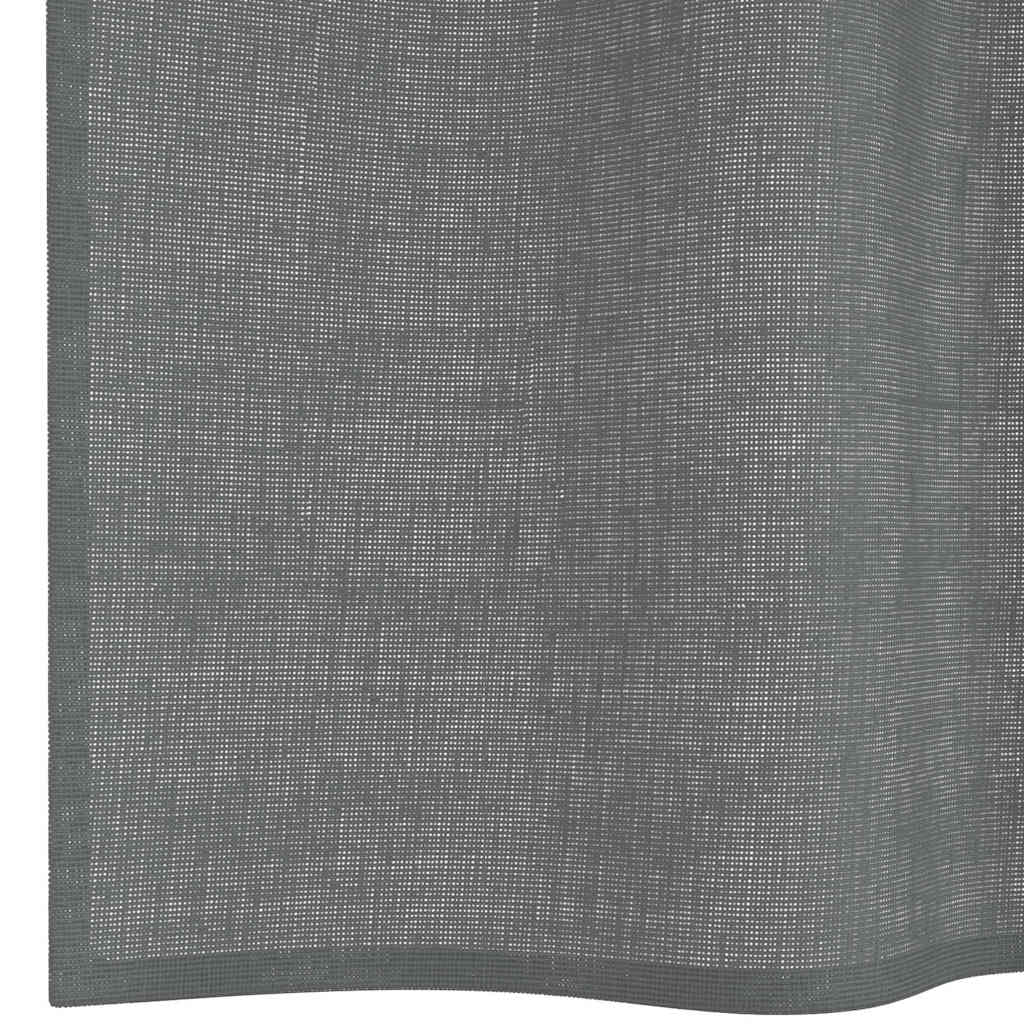 Voile zavjese s petljama 2 kom tamnosive 140x260 cm