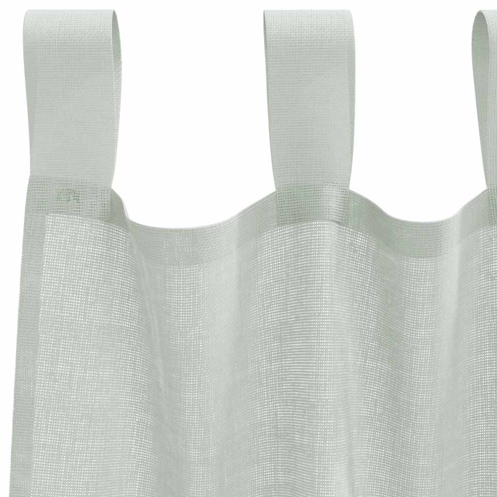 Voile zavjese s petljama 2 kom svijetlosive 140x260 cm