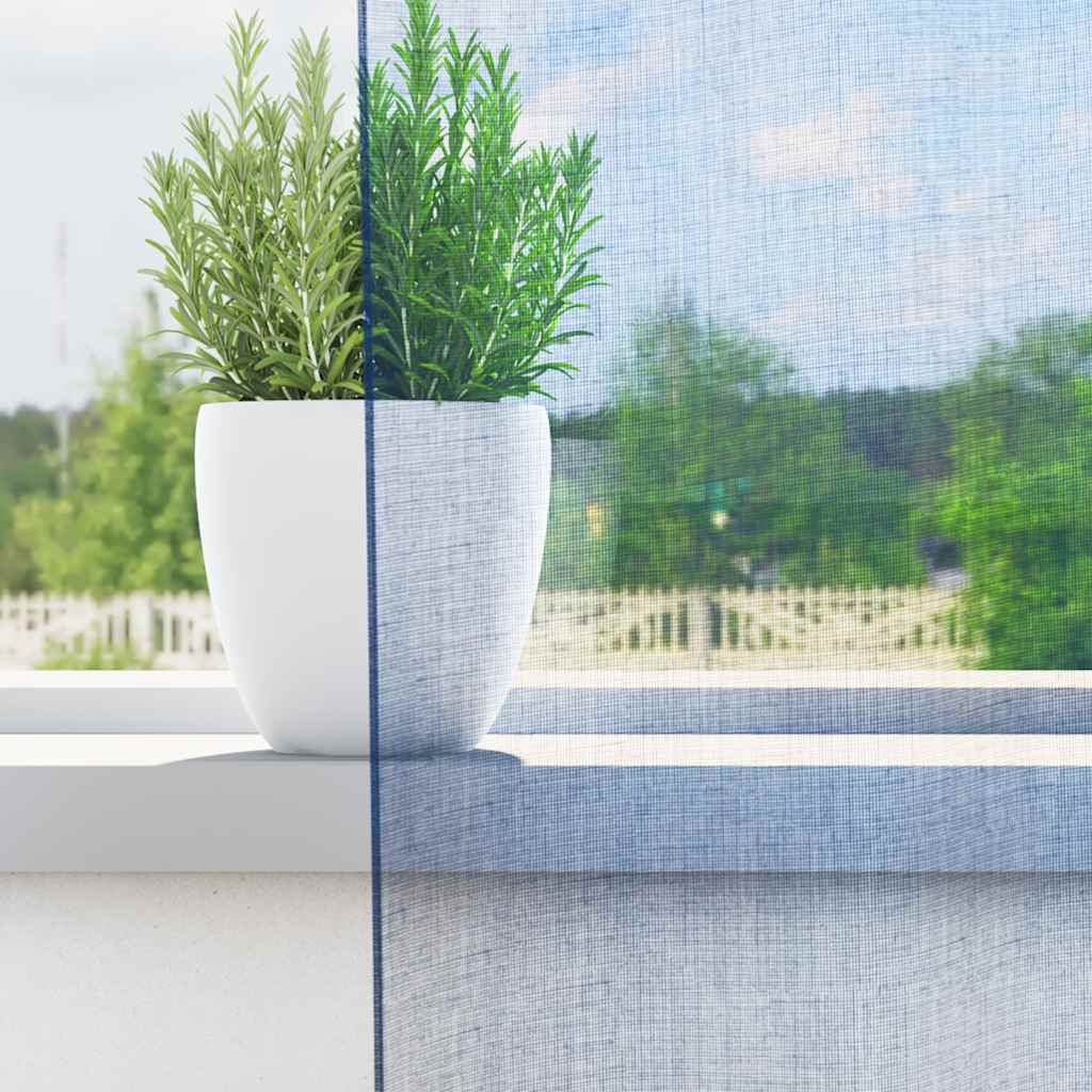 Voile zavjese s petljama 2 kom kraljevsko plave 140x245 cm
