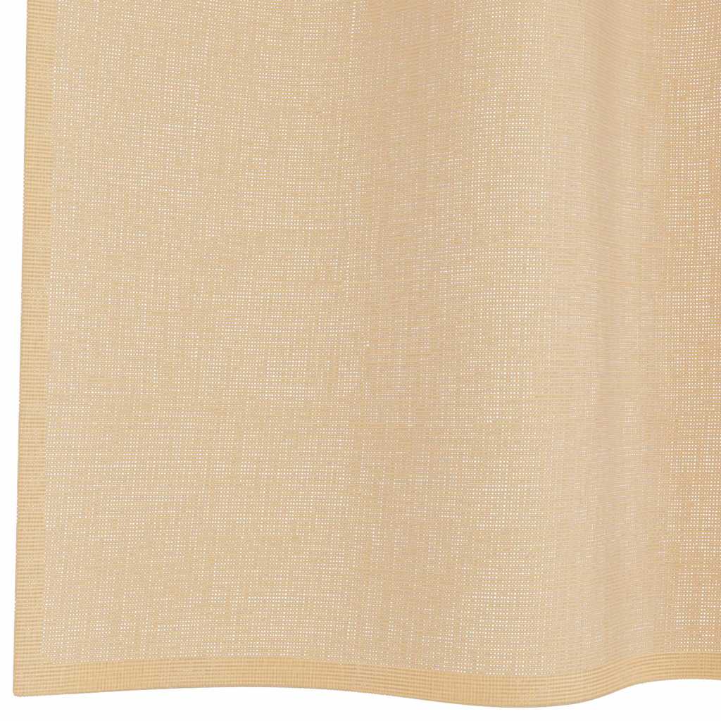 Voile zavjese s petljama 2 kom pijesak 140x140 cm