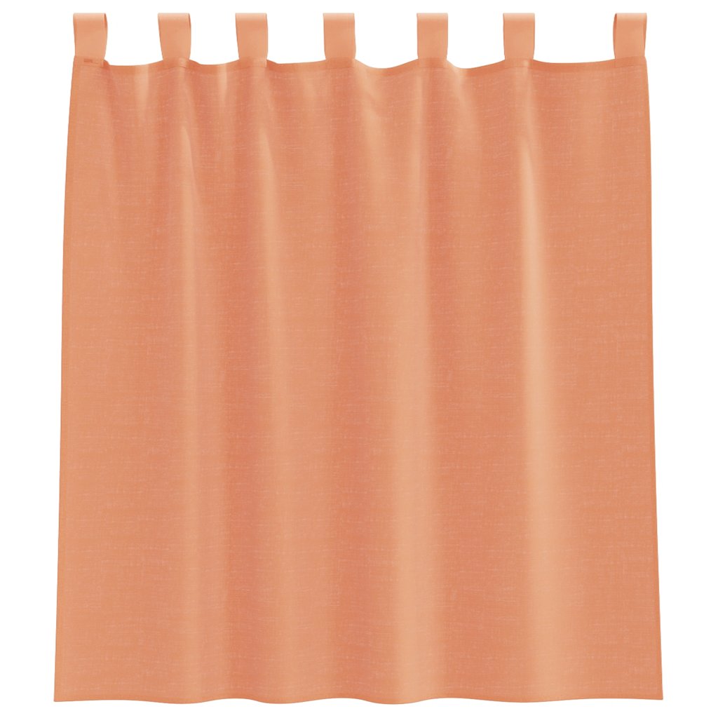 Voile zavjese s petljama 2 kom terakota 140x140 cm