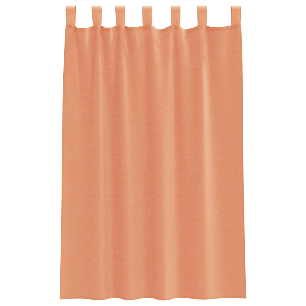Voile zavjese s petljama 2 kom terakota 140x175 cm