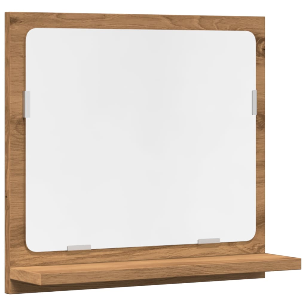 Kupaonski ormarić s ogledalom Artisan hrast 40x11x37 cm