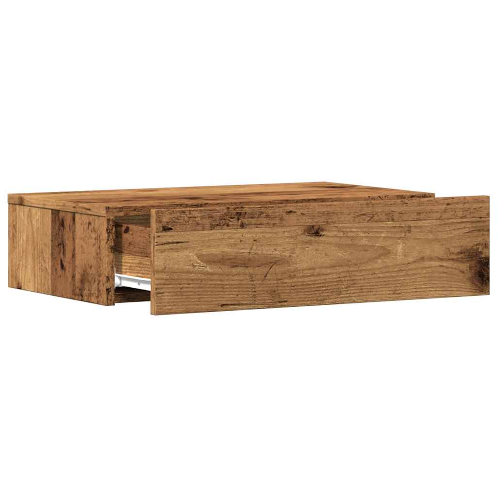 TV ormarić s LED svjetlima staro drvo 60x35x15,5 cm