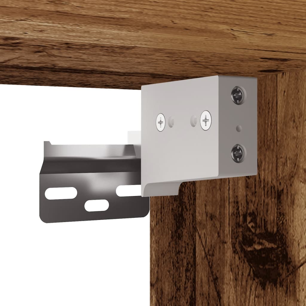 Zidni noćni ormarići 2 kom boja staro drvo 35 x 35 x 20 cm