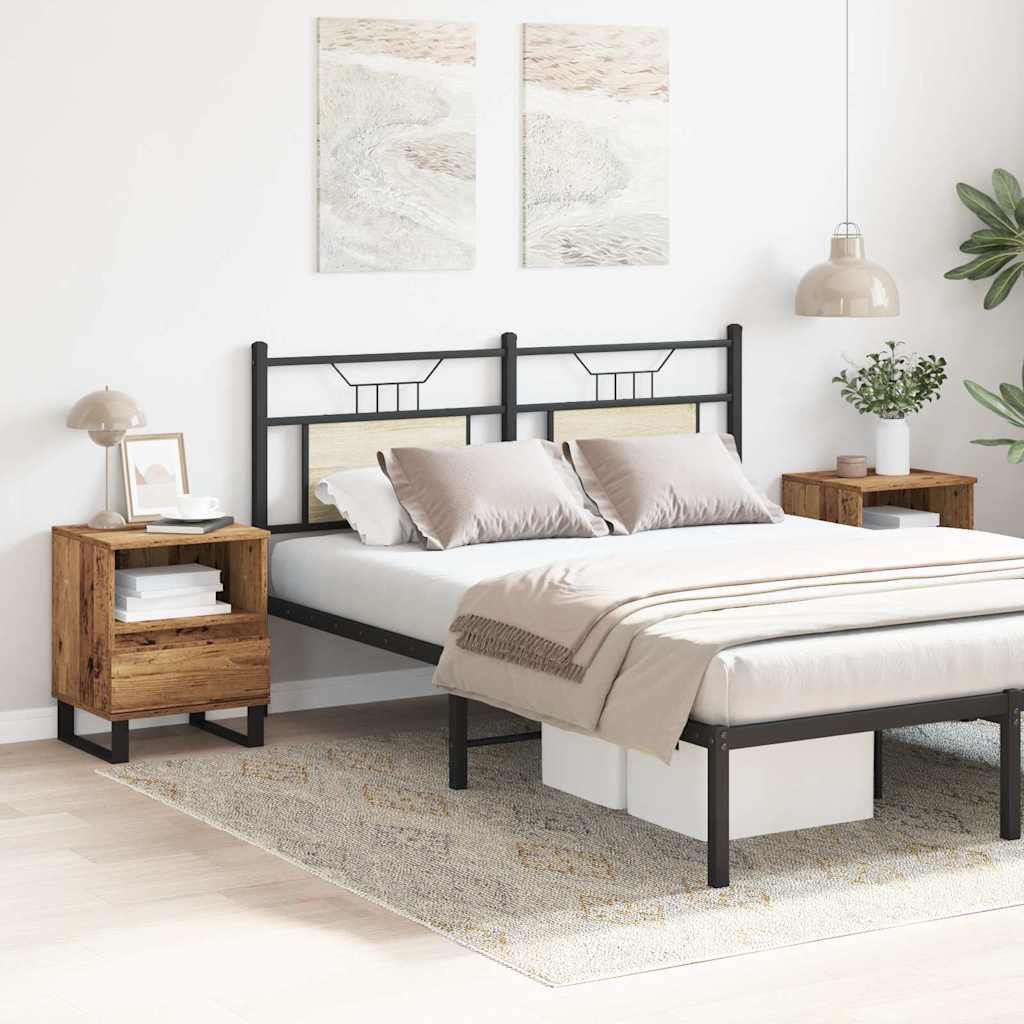 Noćni ormarići 2 kom Staro drvo 40x35x50 cm Konstruirano drvo