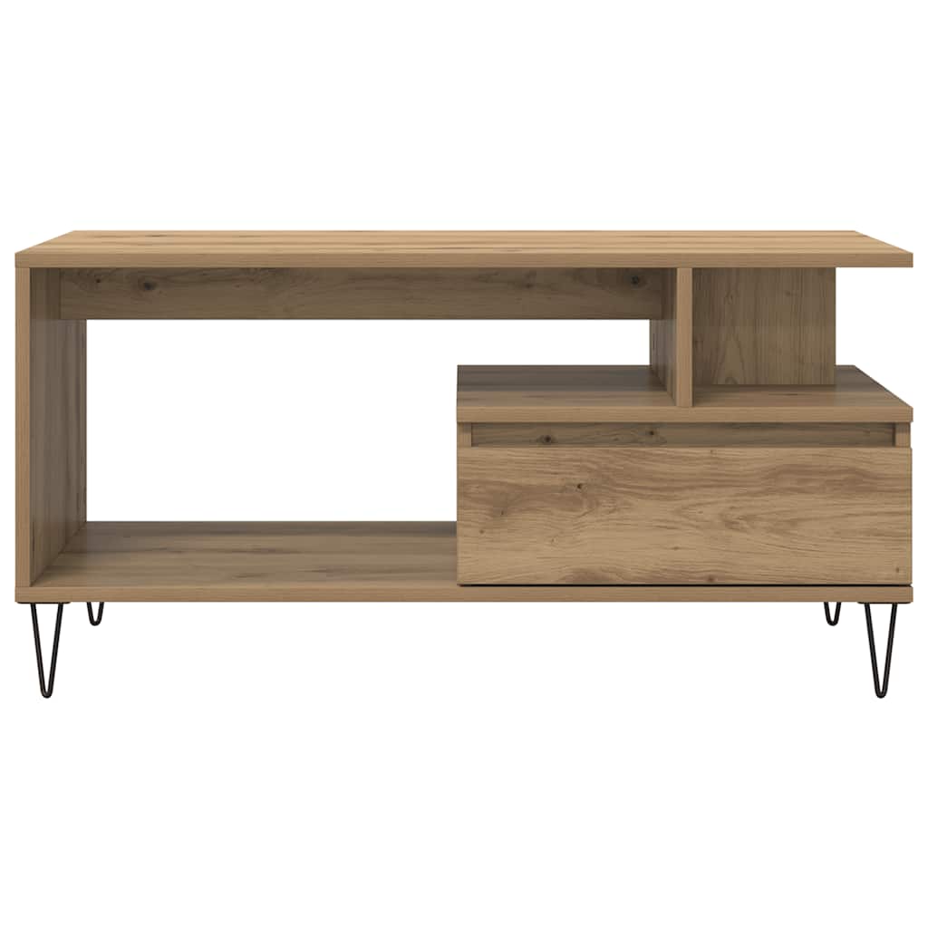 Stol za kavu Artisan hrast 90x49x45 cm izrađeno drvo