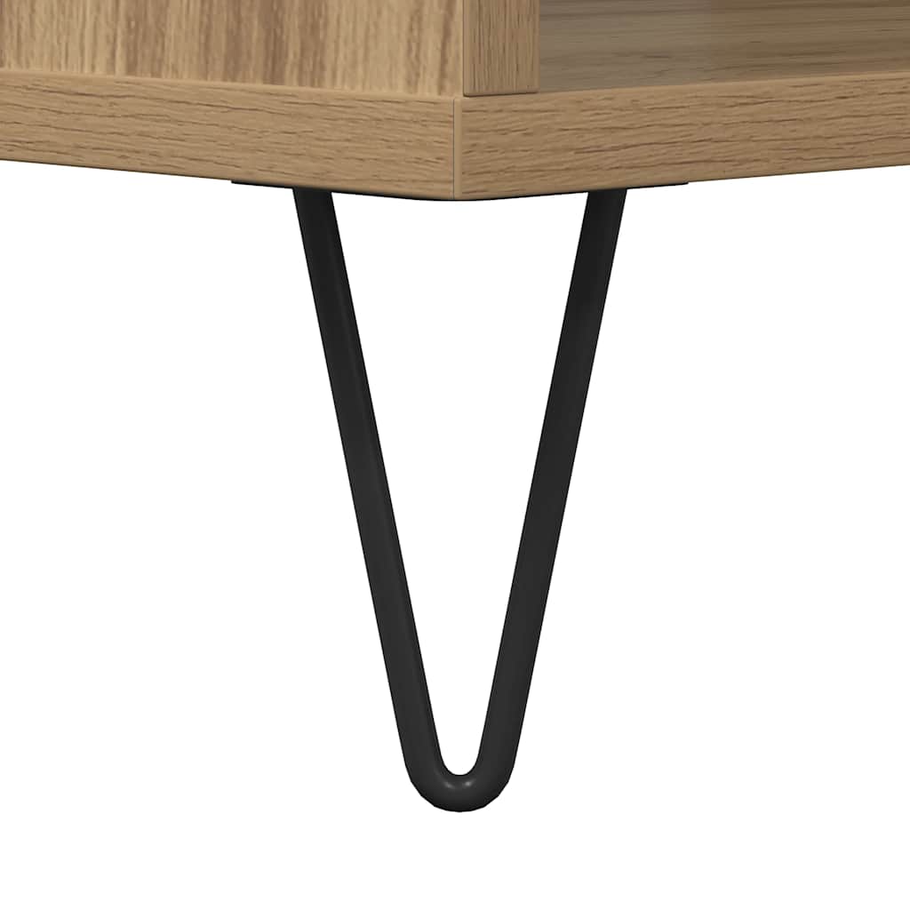 Stol za kavu Artisan hrast 90x49x45 cm izrađeno drvo
