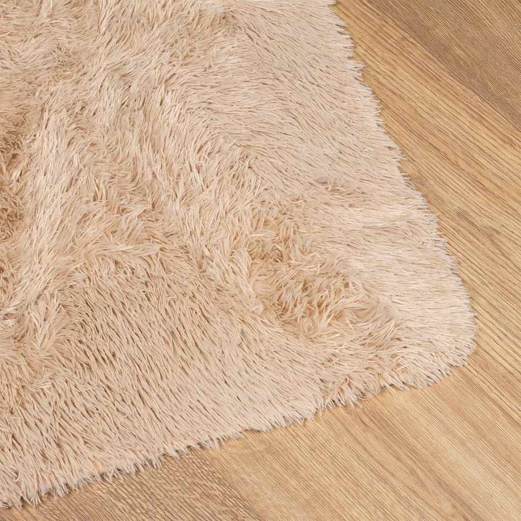 Čupavi tepih s visokim vlaknima NAVARRA bež 60x100 cm poliester
