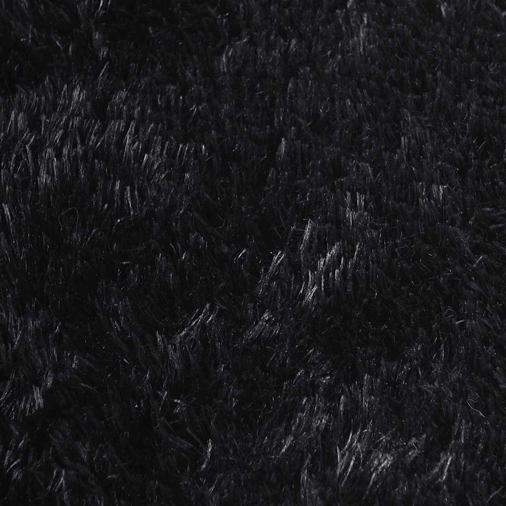 Čupavi tepih s visokim vlaknima NAVARRA crni 130x200 cm