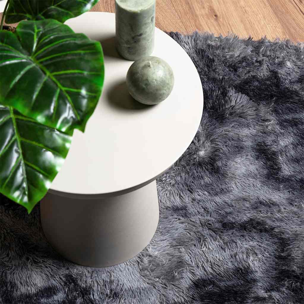 Čupavi tepih s visokim vlaknima NAVARRA tamnosiva 100x100 cm