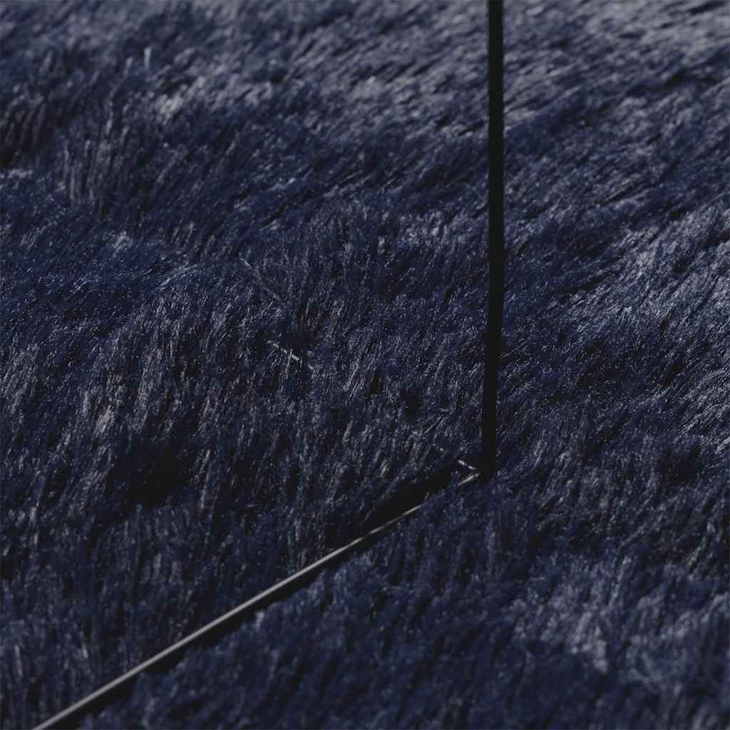 Čupavi tepih s visokim vlaknima NAVARRA tamnoplavi 300x200 cm