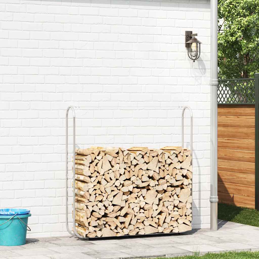 Stalak za drva za ogrjev 150x25x150 cm Pocinčani čelik