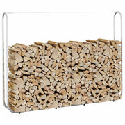 Stalak za drva za ogrjev 200x25x150 cm Pocinčani čelik