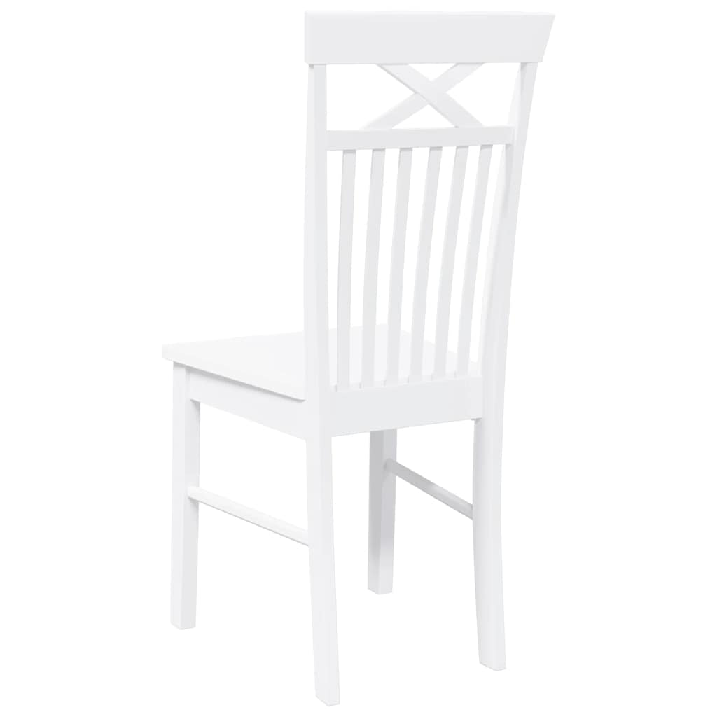 Blagovaonske stolice 2 kom. Bijela guma od punog drva