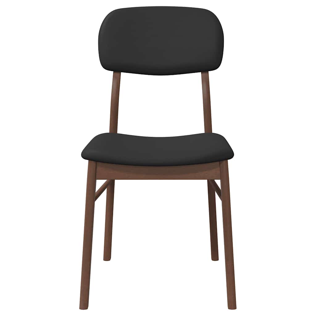 Blagovaonske stolice s jastucima 2 kom. smeđe puno drvo guma