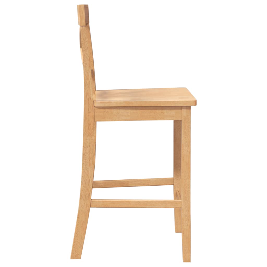 Barske stolice 2 kom. Prirodno puno drvo guma