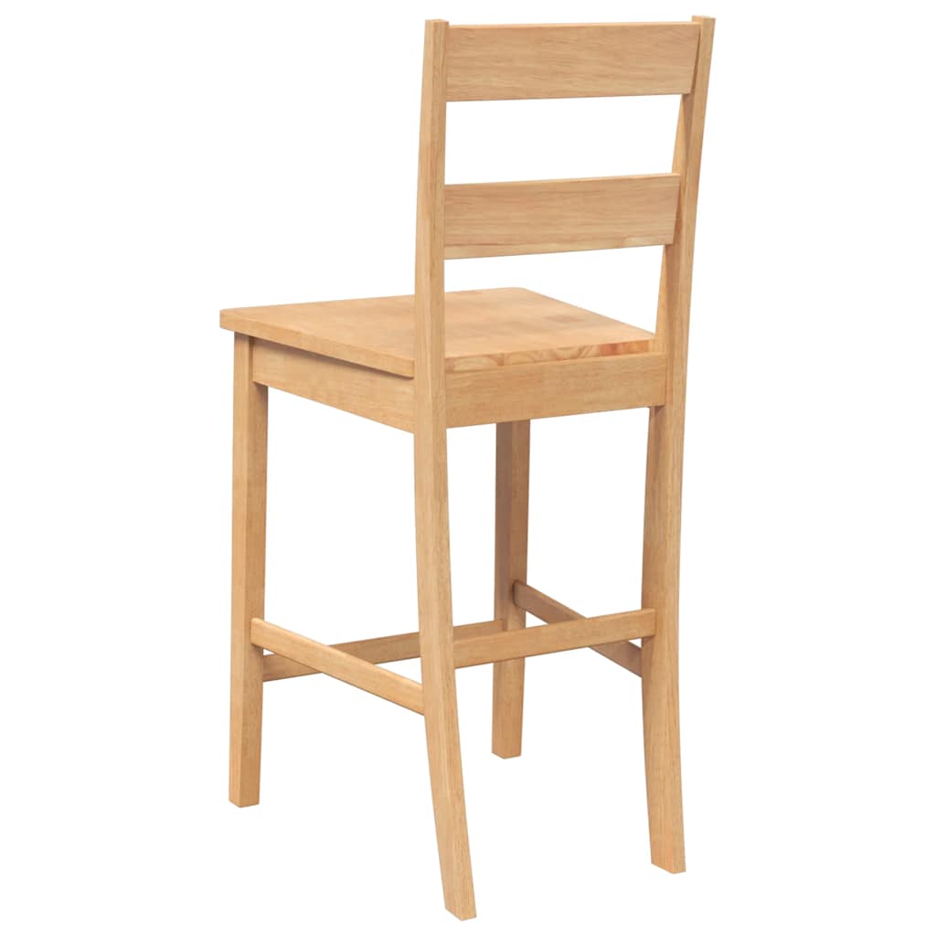 Barske stolice 2 kom. Prirodno puno drvo guma