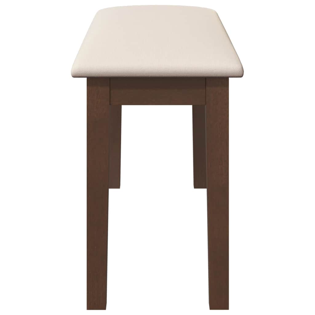 Klupa 90 cm smeđa puna drvena guma