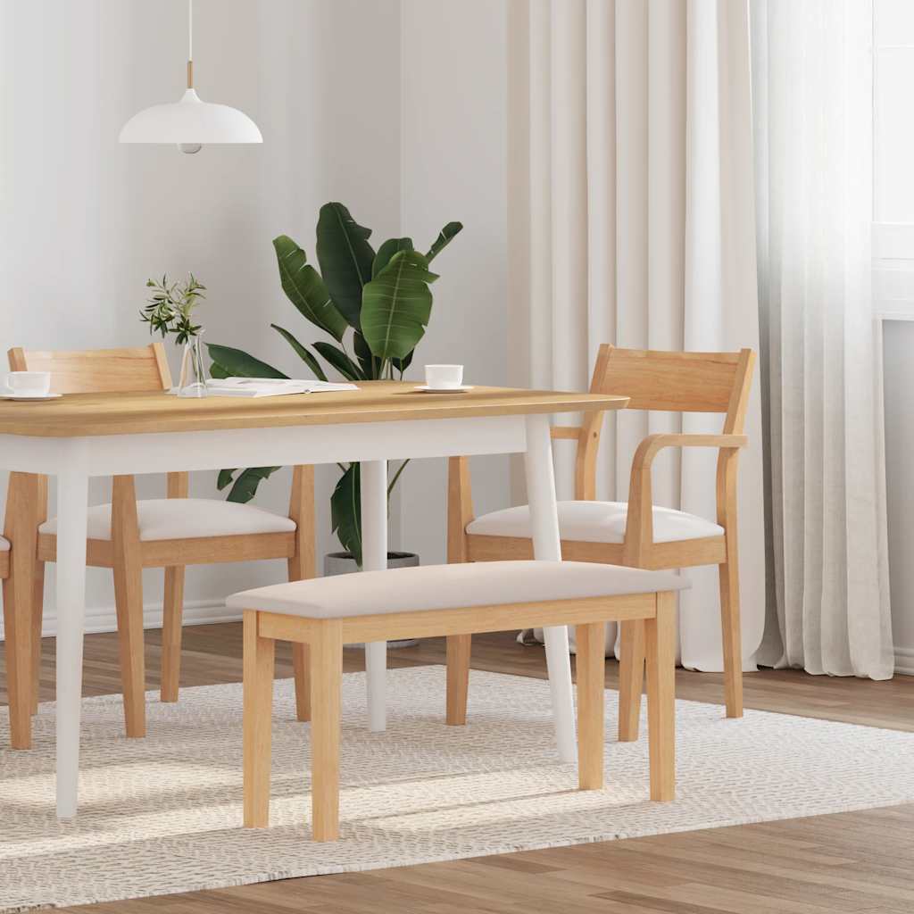 Klupa 90 cm puna drvena guma
