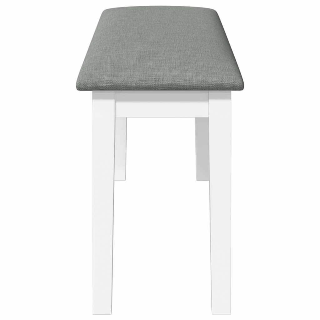 Klupa 110 cm bijela puna drvena guma