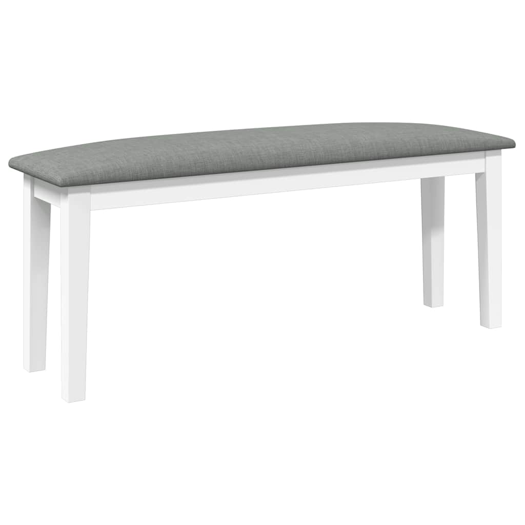Klupa 110 cm bijela puna drvena guma