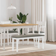 Klupa 110 cm bijela puna drvena guma