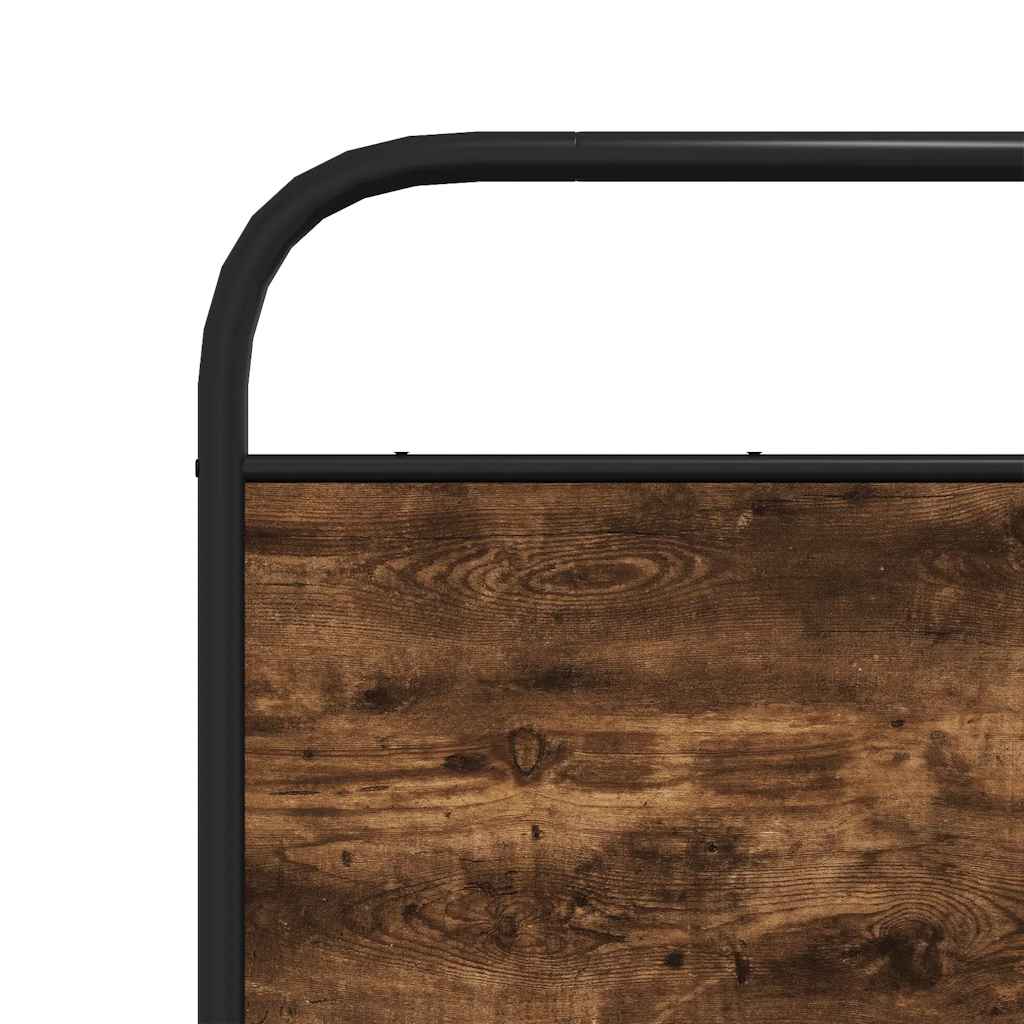Okvir kreveta bez madraca dimljena boja hrasta 135x190cm drveni