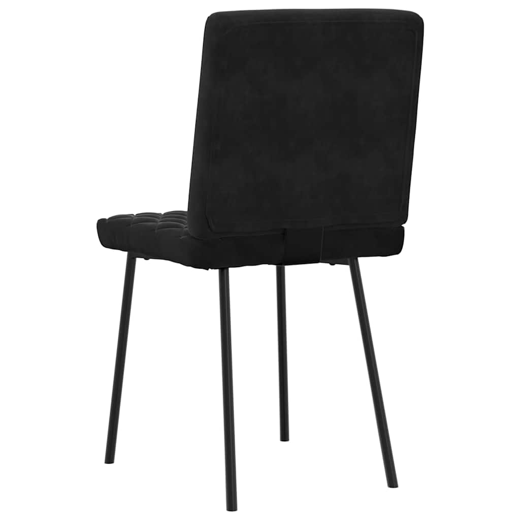 Blagovaonske stolice 4 kom crne baršunaste