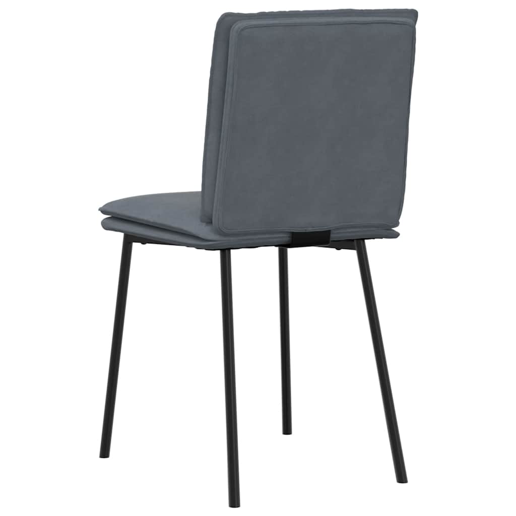Blagovaonske stolice 6 kom tamnosive baršunaste