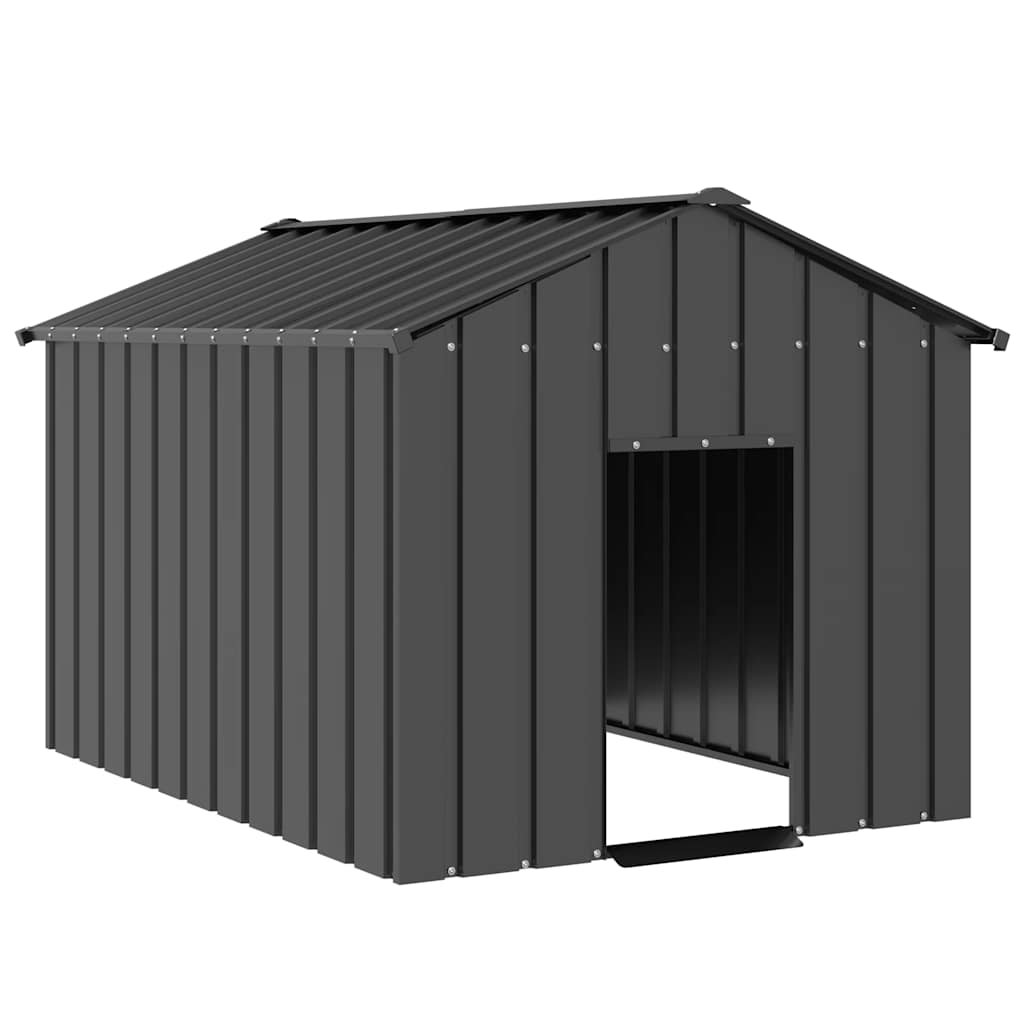 Kućica za pse s krovom 113x153x101 cm pocinčani čelik
