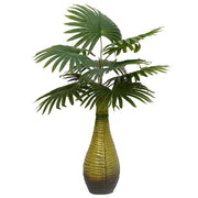Umjetna biljka palma 9 listova 65 cm zelena