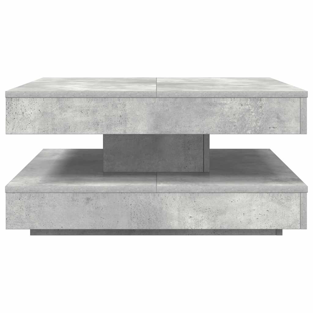 Klub stolić rotirajući za 360 stupnjeva, betonsko-sivi, 70x70x34,5 cm