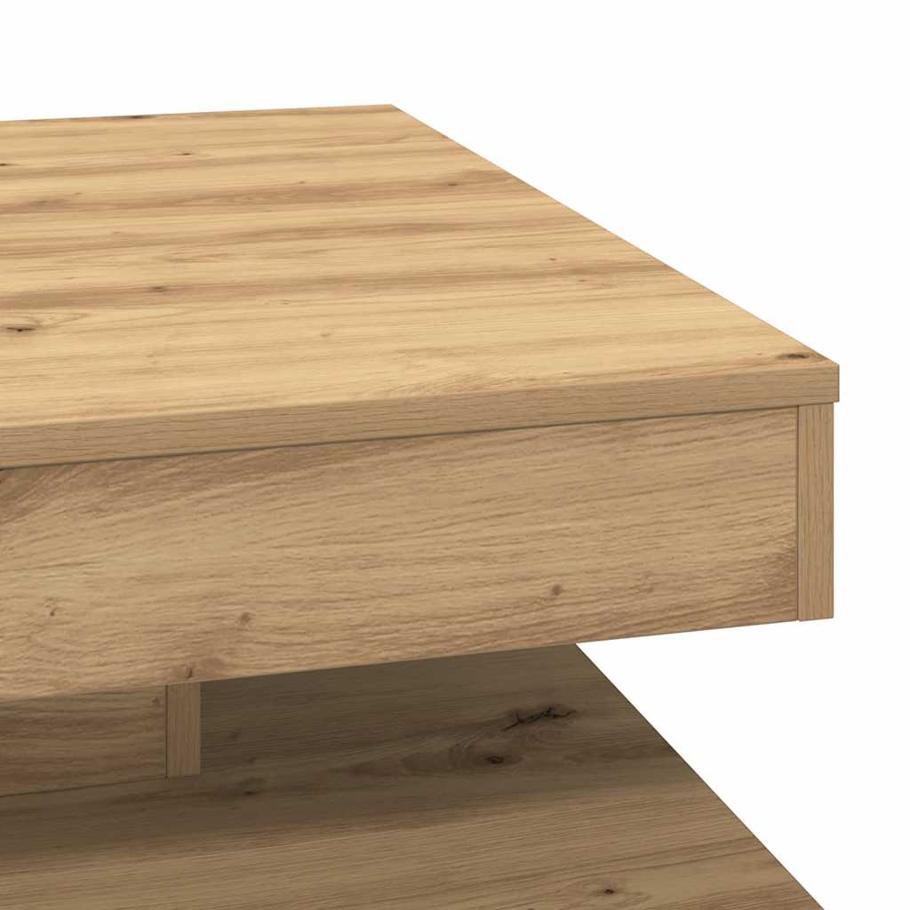 Klub stolić rotirajući za 360 stupnjeva, Artisan hrast 70x70x34,5 cm
