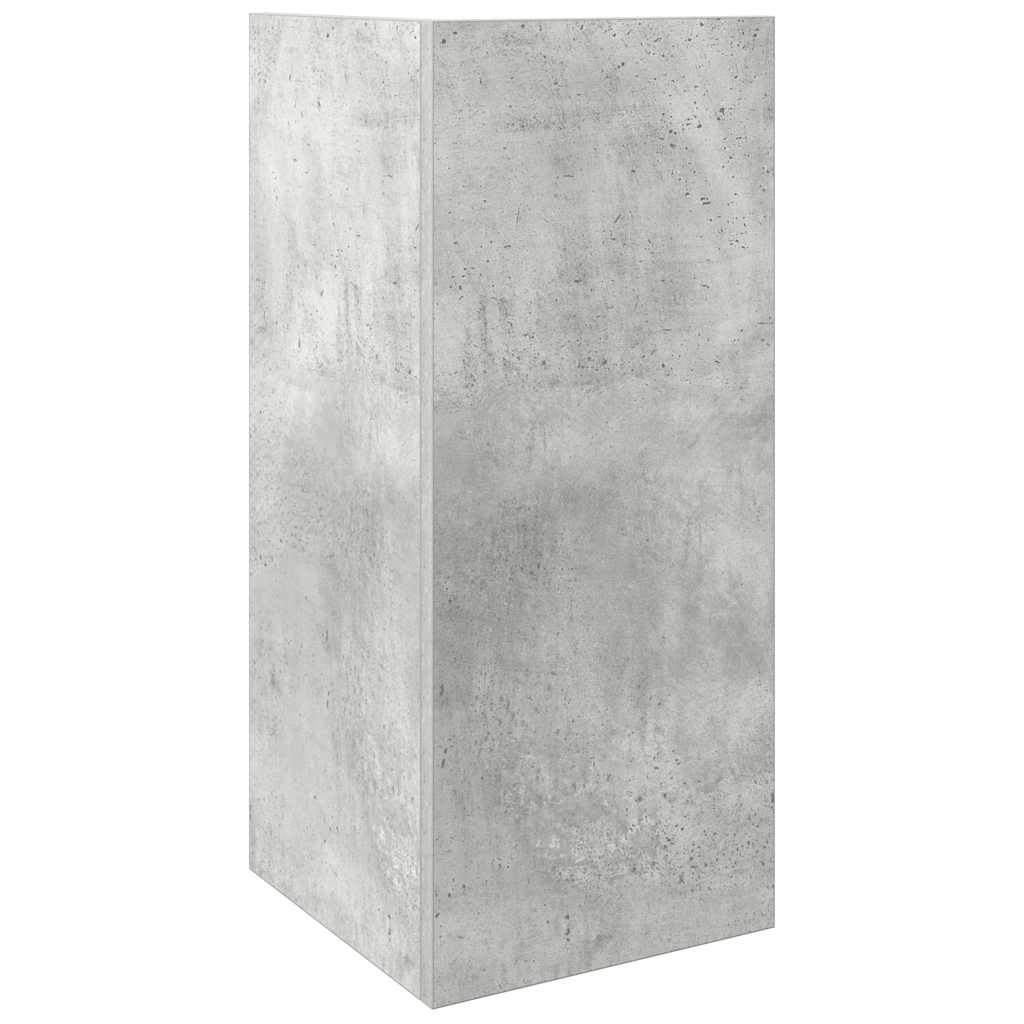 Pomoćni stolić s policom siva boja betona 25,5x27x60 cm