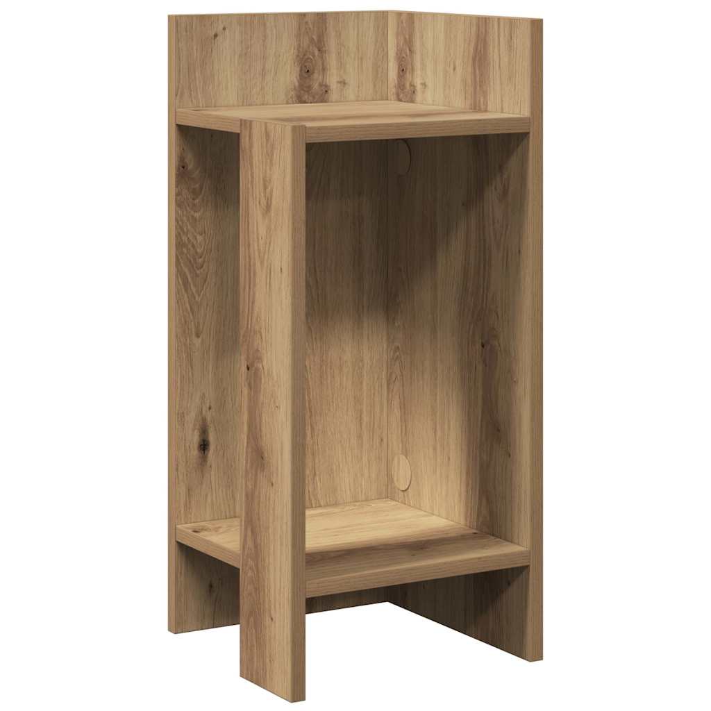 Pomoćni stolići 2 kom s policom boja hrasta 25,5x27x60 cm