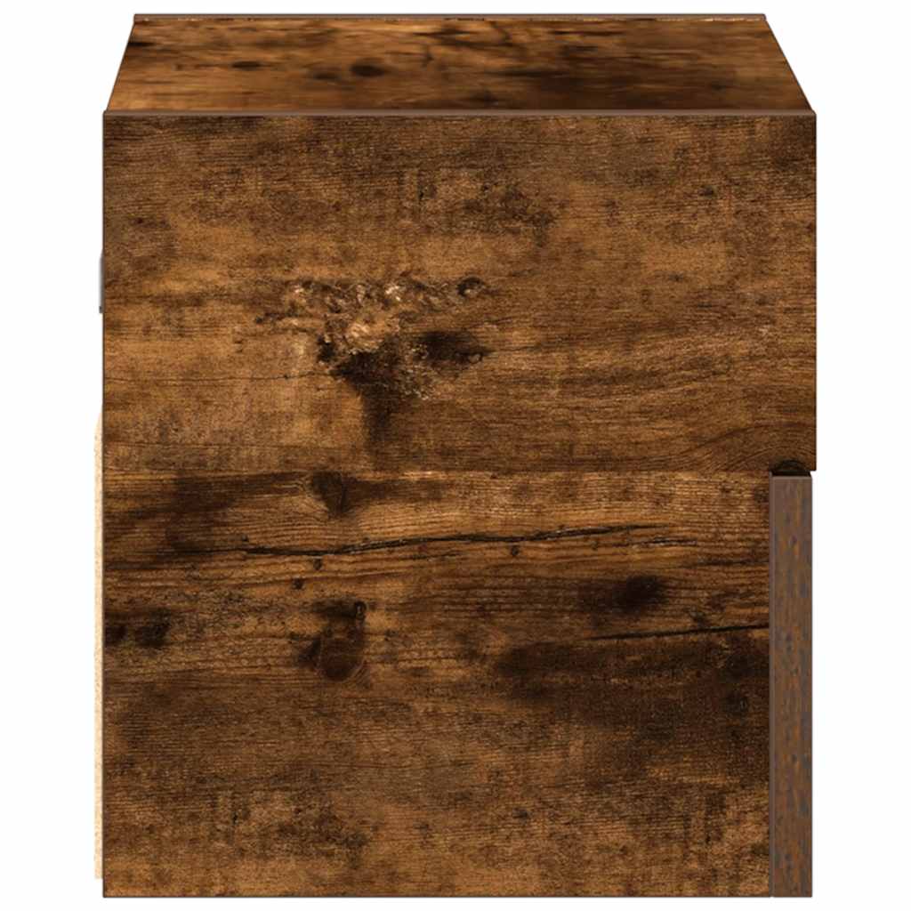 Zidni noćni ormarići 2 kom dimljeni hrast 45x26x28,5 cm