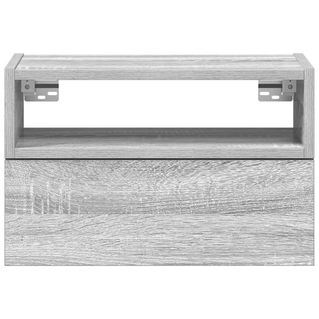 Zidni noćni ormarić siva sonoma 45x26x28,5 cm