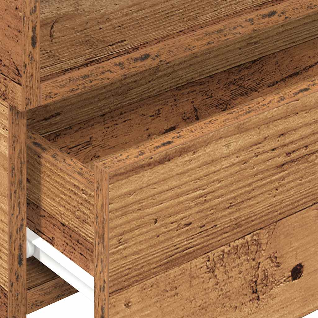 Zidni noćni ormarić staro drvo 45x26x28,5 cm