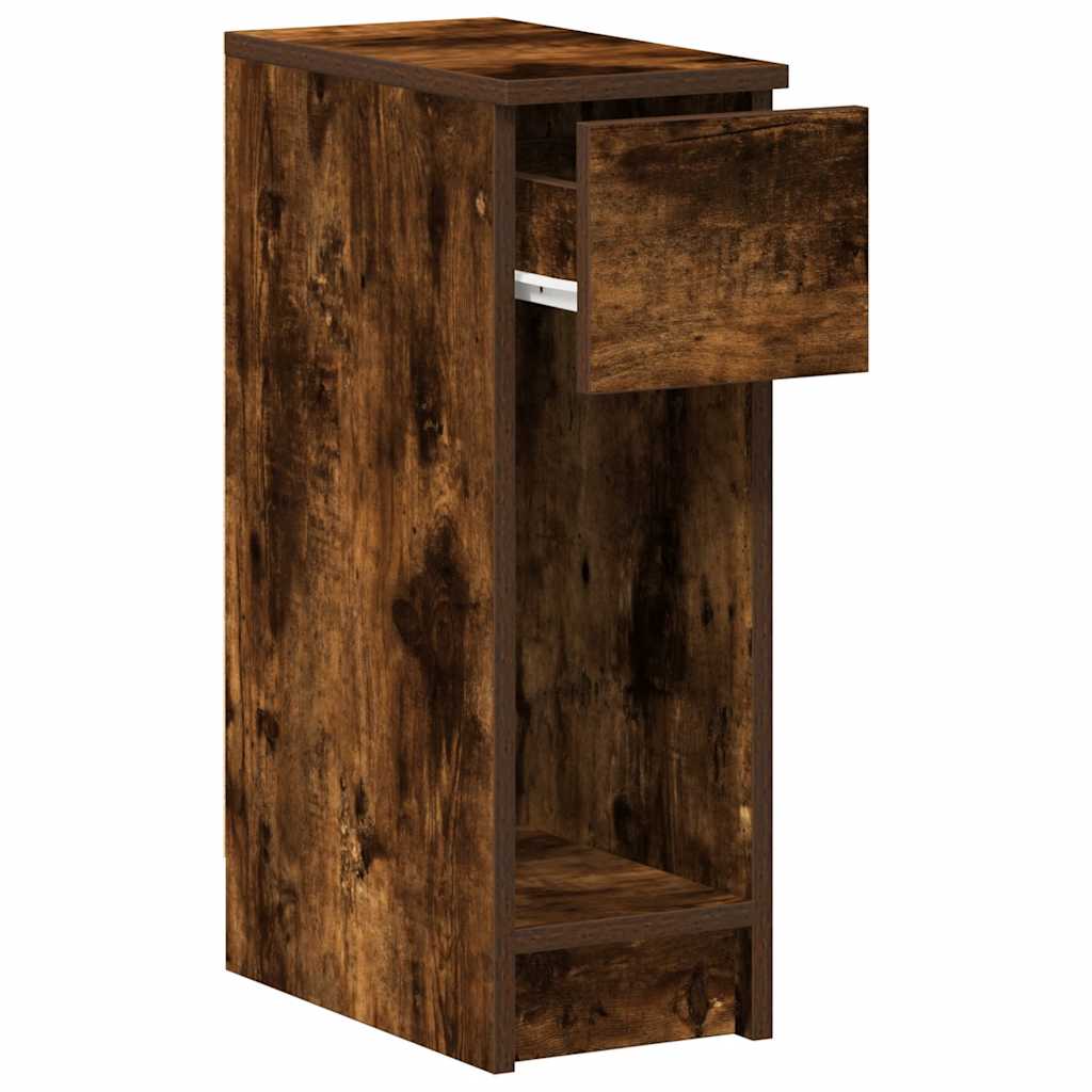 Noćni ormarići s ladicom 2 kom dimljeni hrast 20x36x60 cm