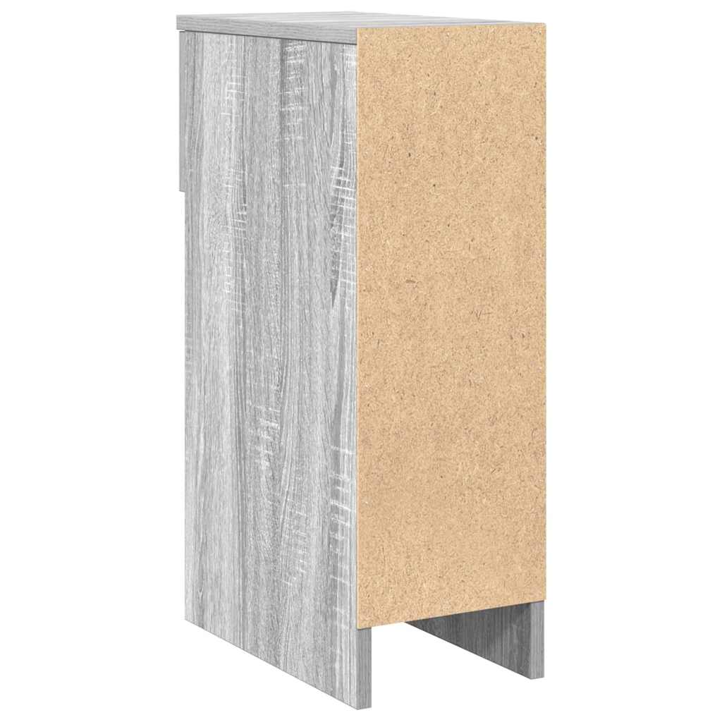 Noćni ormarići s ladicom 2 kom siva sonoma 20x36x60 cm