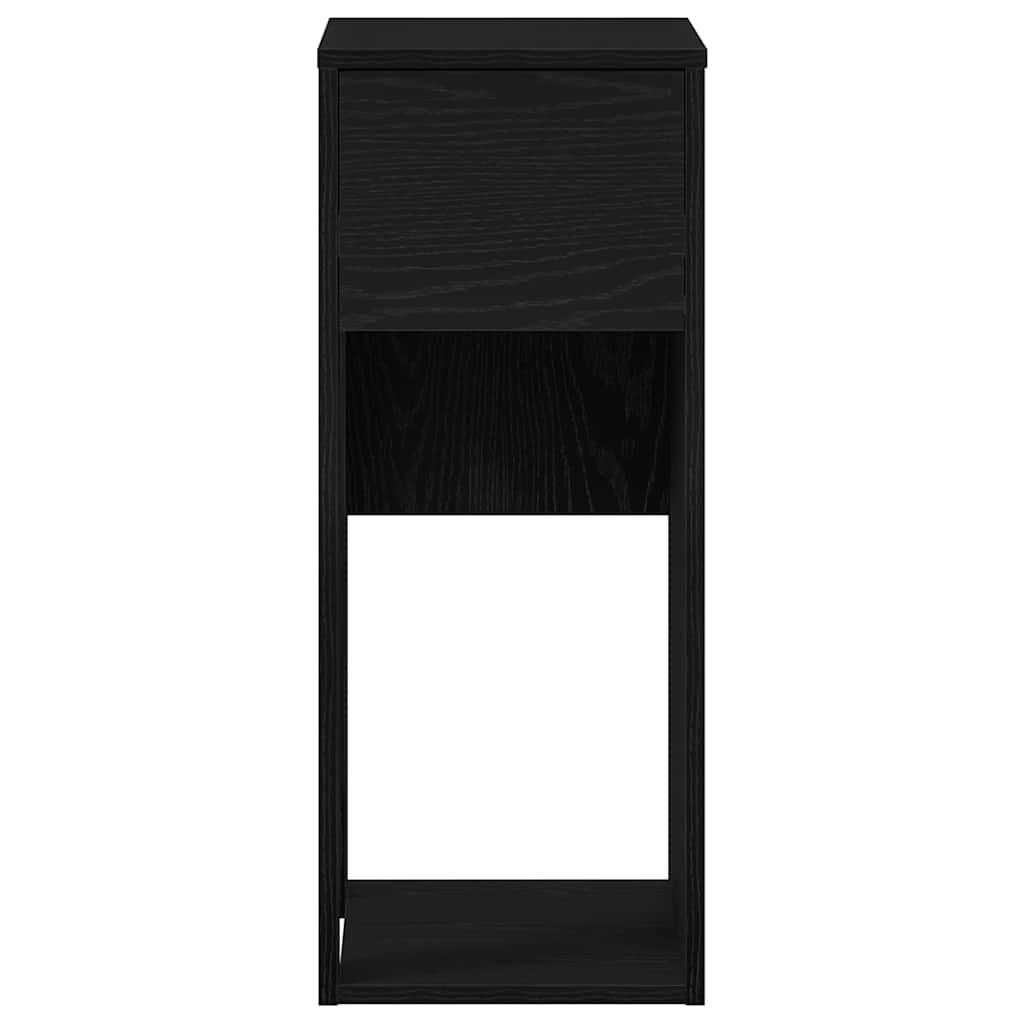 Tower stalak za računalo s ladicom crni 30x44x74 cm