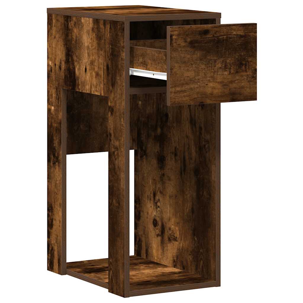 Tower stalak za računalo s ladicom boja hrasta 30x44x74 cm
