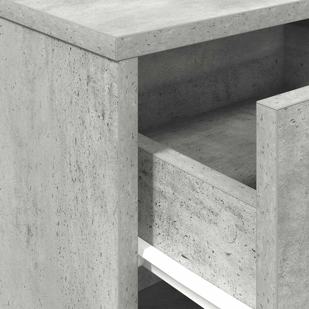 Noćni ormarići 2 kom s ladicama betonsko-sive boje 40x34x50 cm