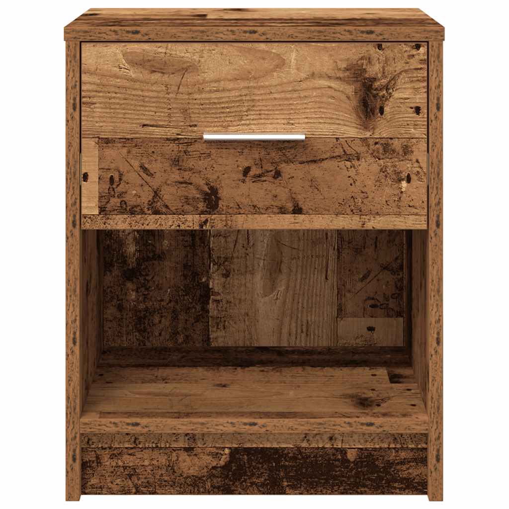 Noćni ormarići 2 kom s ladicama staro drvo 40x34x50 cm