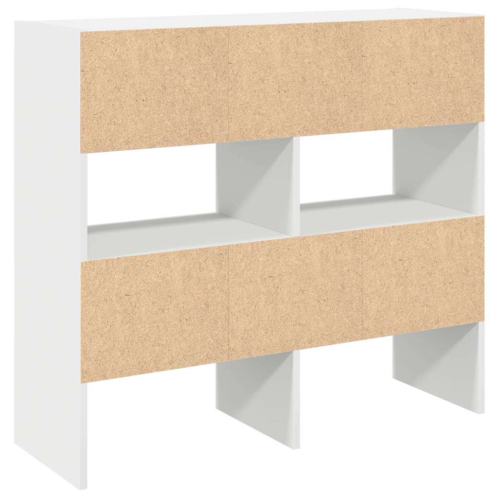 Stalci za cipele 2 kom koji se mogu složiti bijeli 89,5x30x40cm