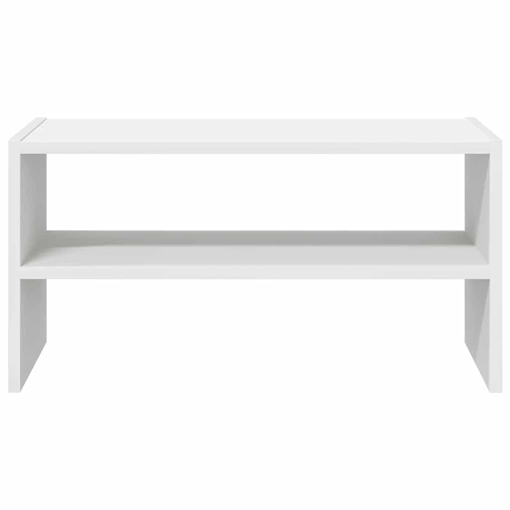 Stalak za cipele koji se može složiti bijeli 60x30x30,5 cm